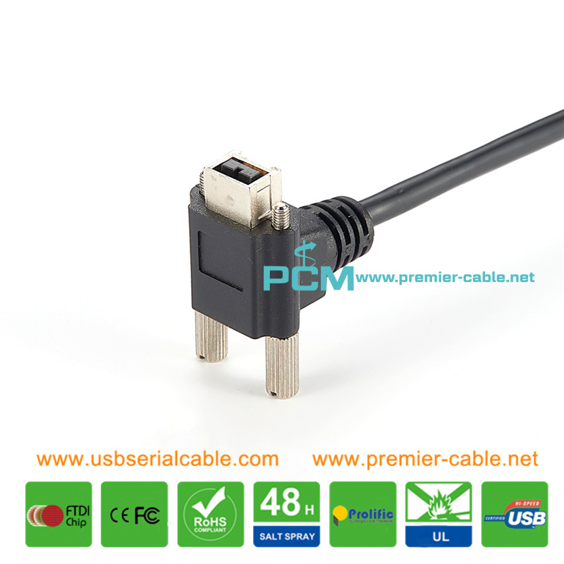 Firewire 9Pin to 6Pin Machine Vision Screw Cable