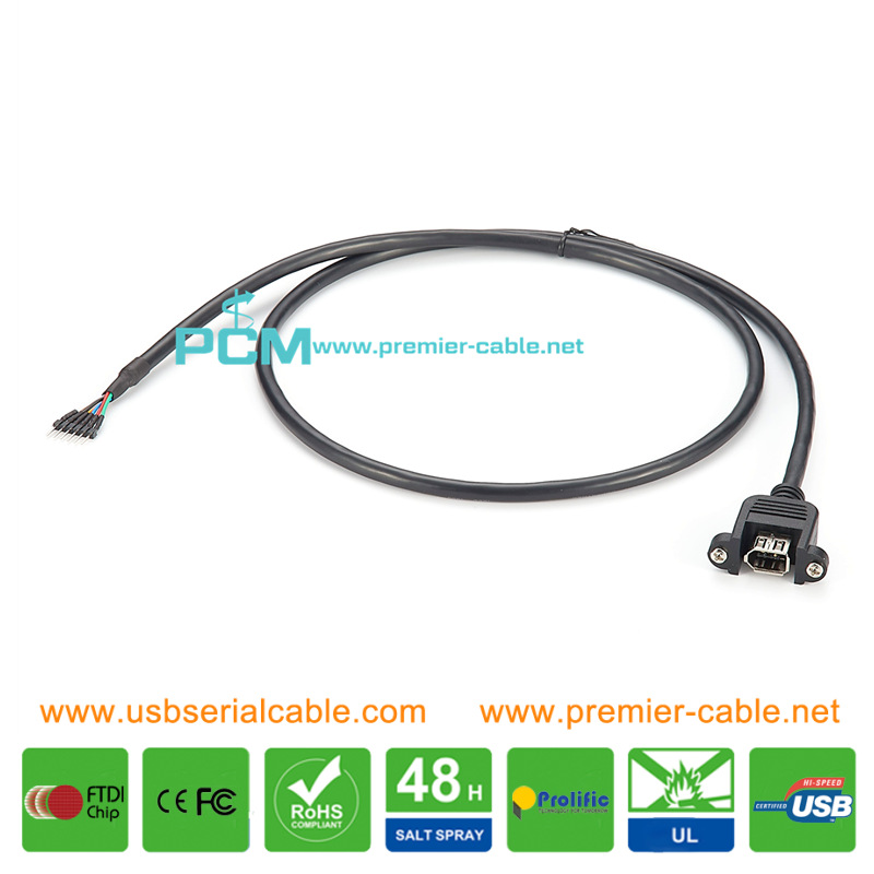 Firewire 1394 6-Pin to 6-Pin IDC Header Cable