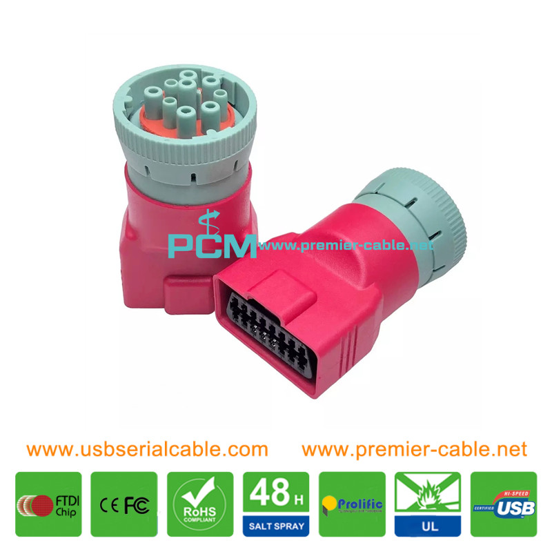 OBD2 to Deutsch SAE J1939 GPS Tracker Cable OBD2 to Deutsch SAE J1939 GPS Tracker Cable