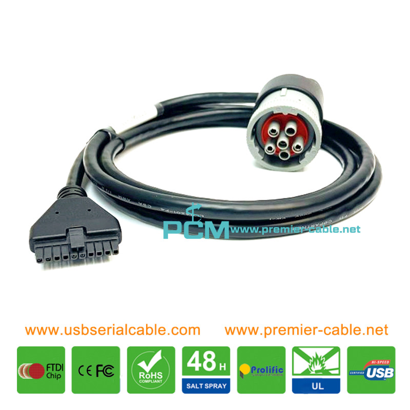 J1708 J1939 to Molex 43025 Cable for Heavy Vehicle Trackig Device GPS Engine Antenna