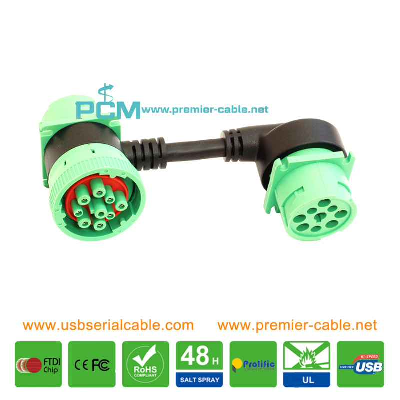 SAE J1708 J1939 Feed-Thru Diagnostic Cable