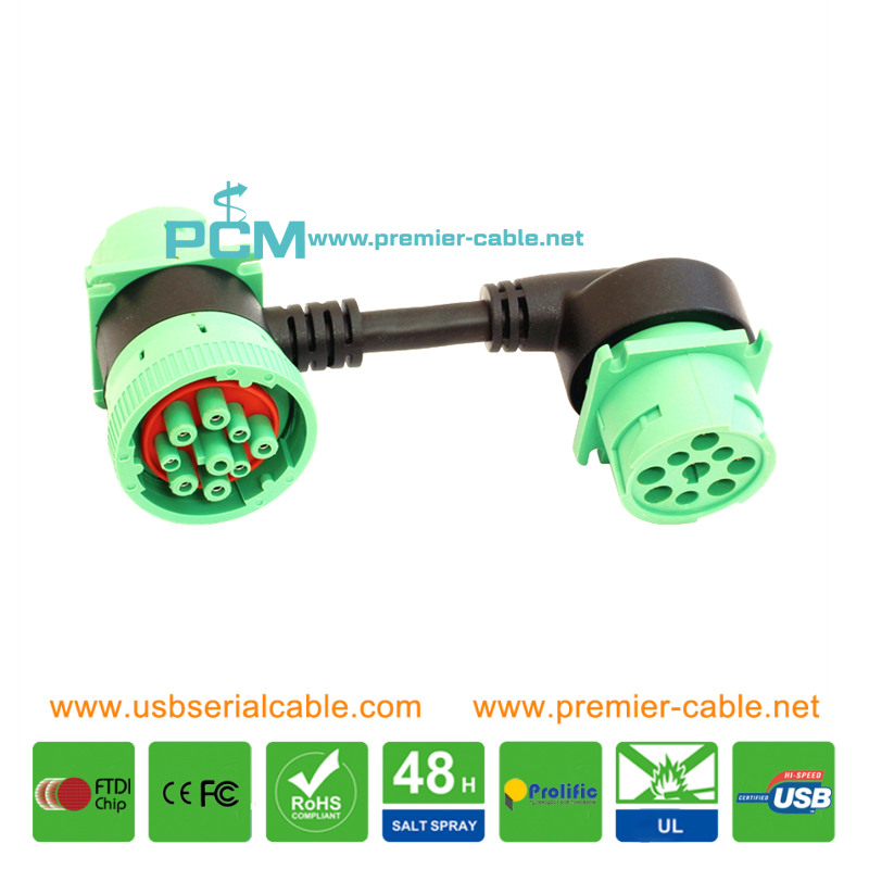 SAE J1708 J1939 Feed-Thru Diagnostic Cable SAE J1708 J1939 Feed-Thru Diagnostic Cable