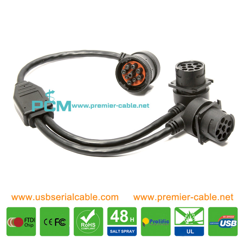 J1939 Y Cable Truck Freightliner GPS ELD Tracker