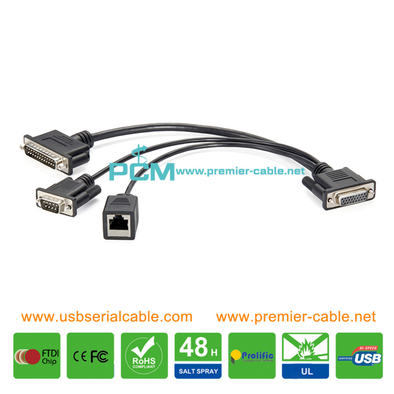neoVI FIRE 2 Ethernet HD26 Vehicle Networks DB9 DB25 CAN LIN Cable