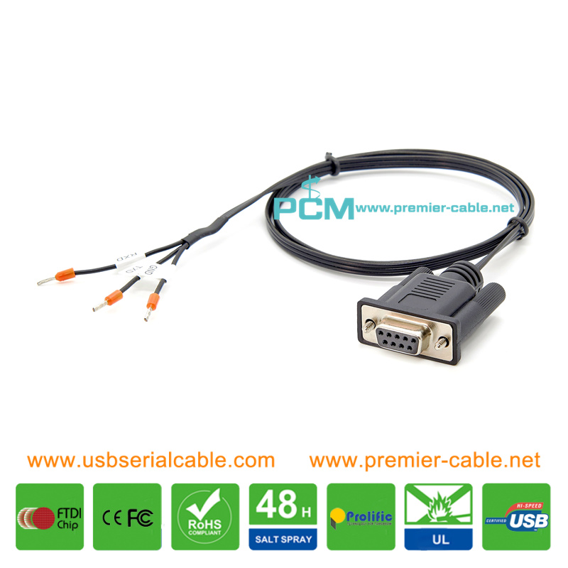 DB9 RS232 RS422 to Open End Control Cable for Audio Visual System