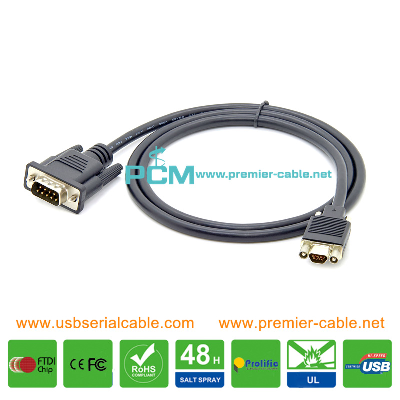 038-003-085 EMC Micro DB9 to DB9 Null Modem Serial Cable