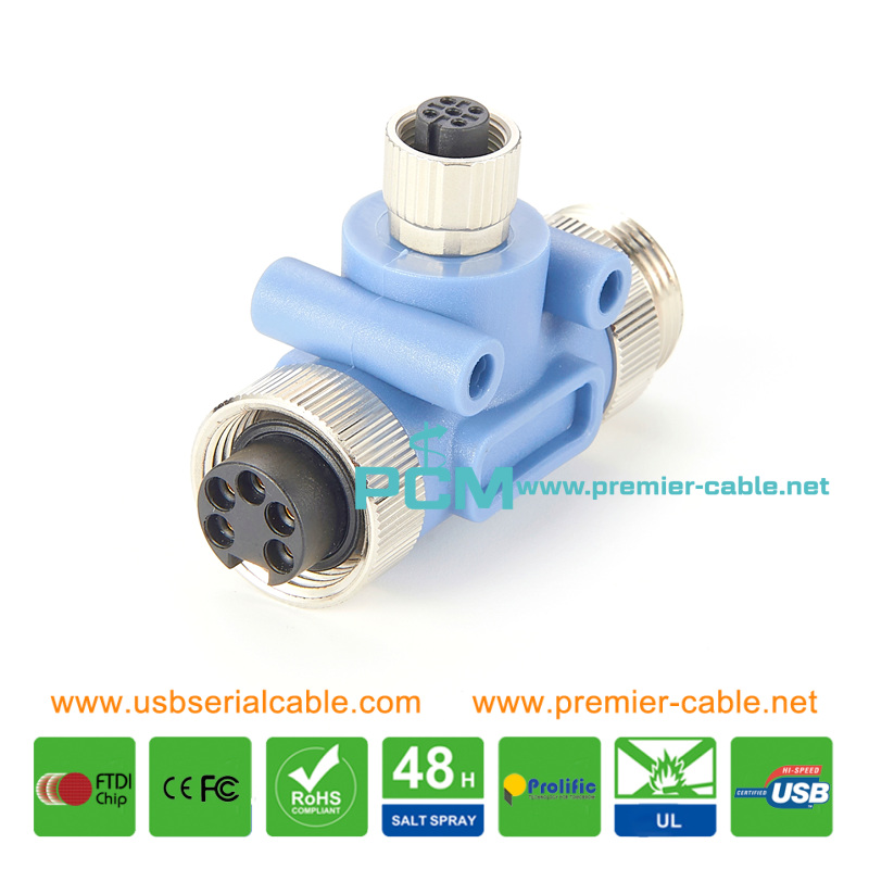 NMEA 2000 Network CANBUS 7/8 to M12 Tee