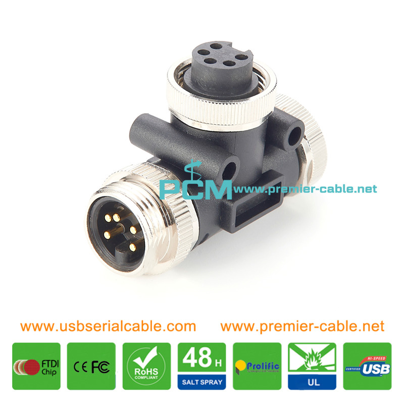 Nmea 2000 Waterproof Mini Change M7/8 T-Splitter Nmea 2000 Waterproof Mini Change M7/8 T-Splitter