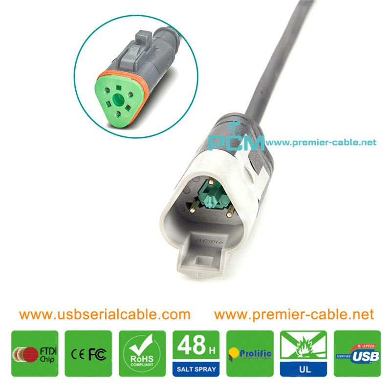 Pigtail DT06-3S DT Automotive Series Plug Actuator Cable 