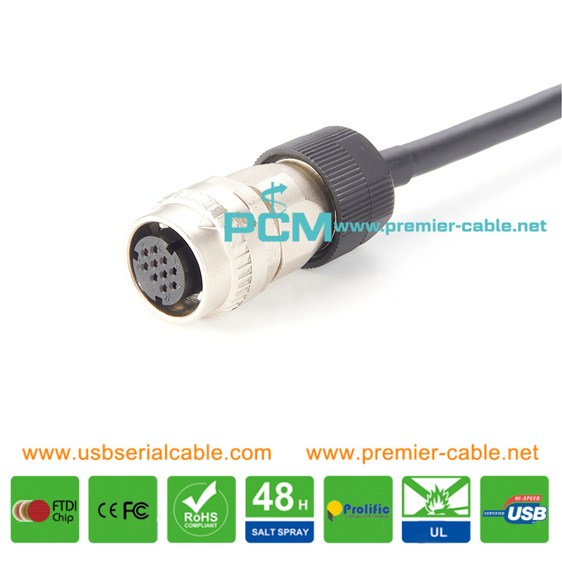 Industrial Mitsubishi Servo Encoder Feedback Cable