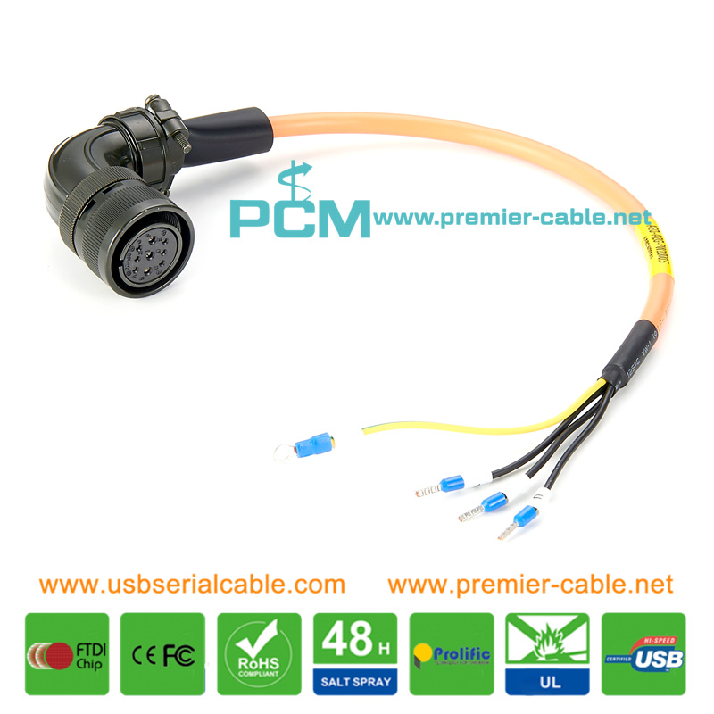 Delta A2 Servo Motor Power Cable ASD-A2-PW1103-G