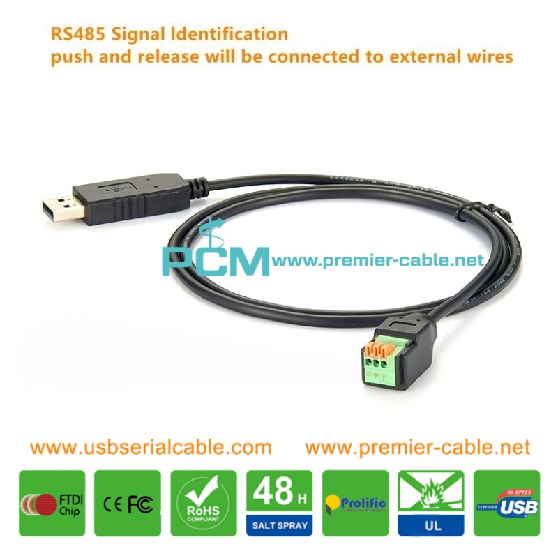 USB RS485 Monitoring Data Read Write PTZ Control Seiral Signal Cable