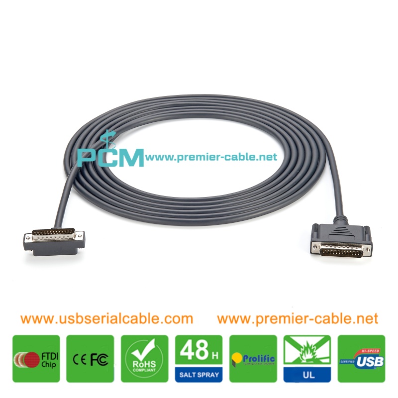 DB25 Male to DB25 Male Analog Cable