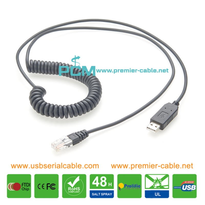 USB to RS485 RJ12 Battery Communication Cable