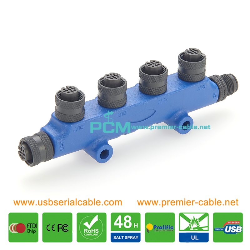 4 Way Tee Connector for NMEA2000 N2K Backbone Drop Cable