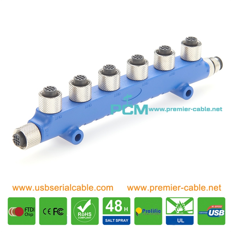 NMEA2000 Main Engine 6 Way Multiports T-Connector