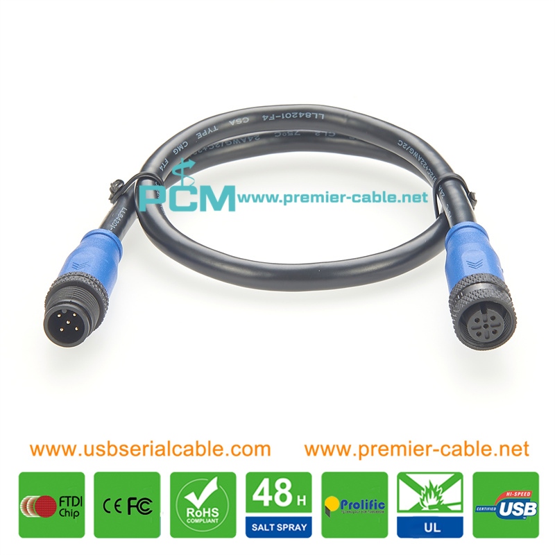 Marine Electronic NMEA2000 to NMEA 0183 Gateway M12 Micro-C Cable