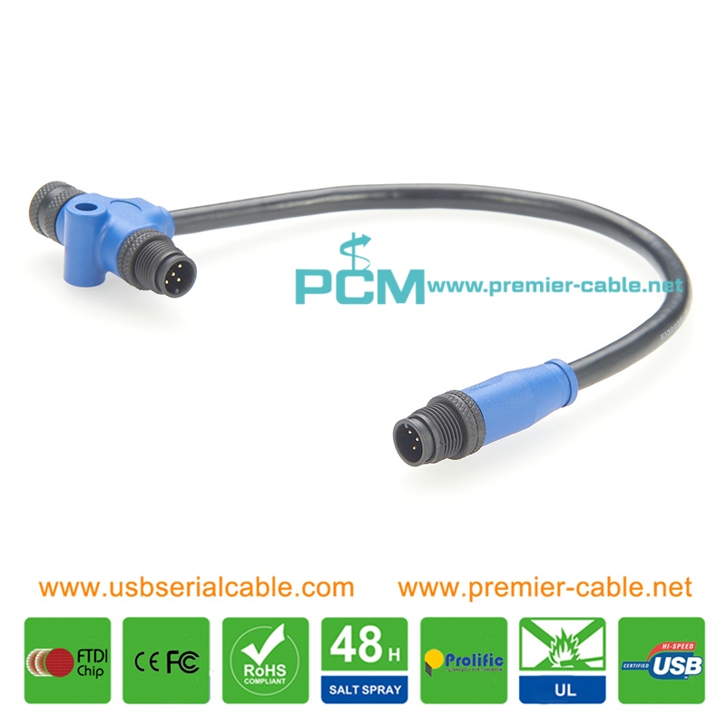 Marine Grade Products NMEA 2000 Tee Power Cable for Lowrance B&G Navico Garmin Marine Grade Products NMEA 2000 Tee Power Cable for Lowrance B&G Navico Garmin