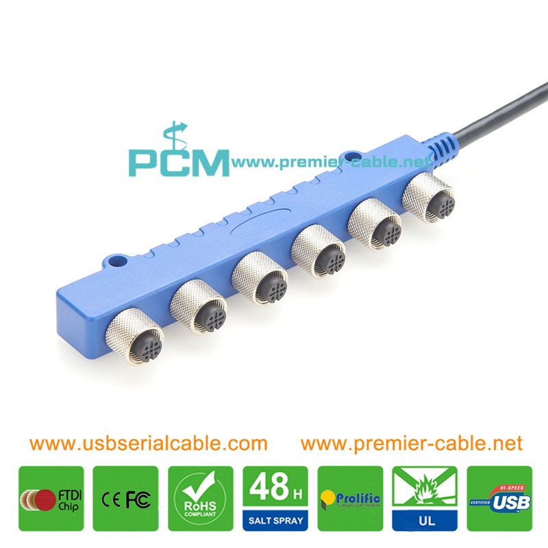 NMEA2000 Network DeviceNet Micro-C Multiport 6-Way Cable