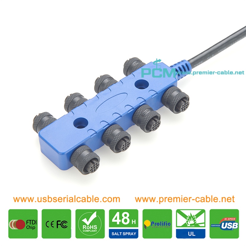 NMEA 2000 Network Marine Electronics Equipment 8 Way Ship Cable