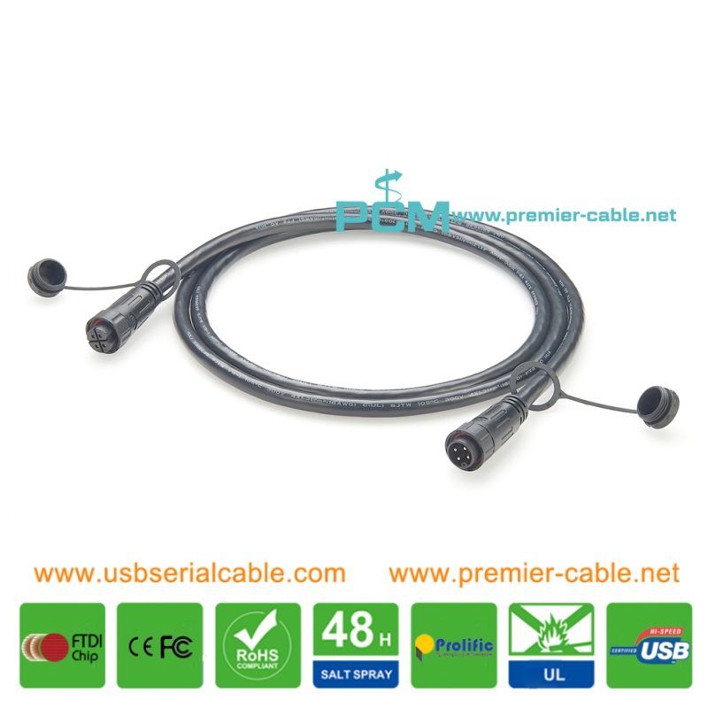 Outdoor LED Lighting Power M20 4Pin Extension Cable