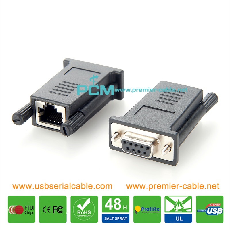 ADP-RJ458P-DB9F MOXA DB9 Serial Communication Converter