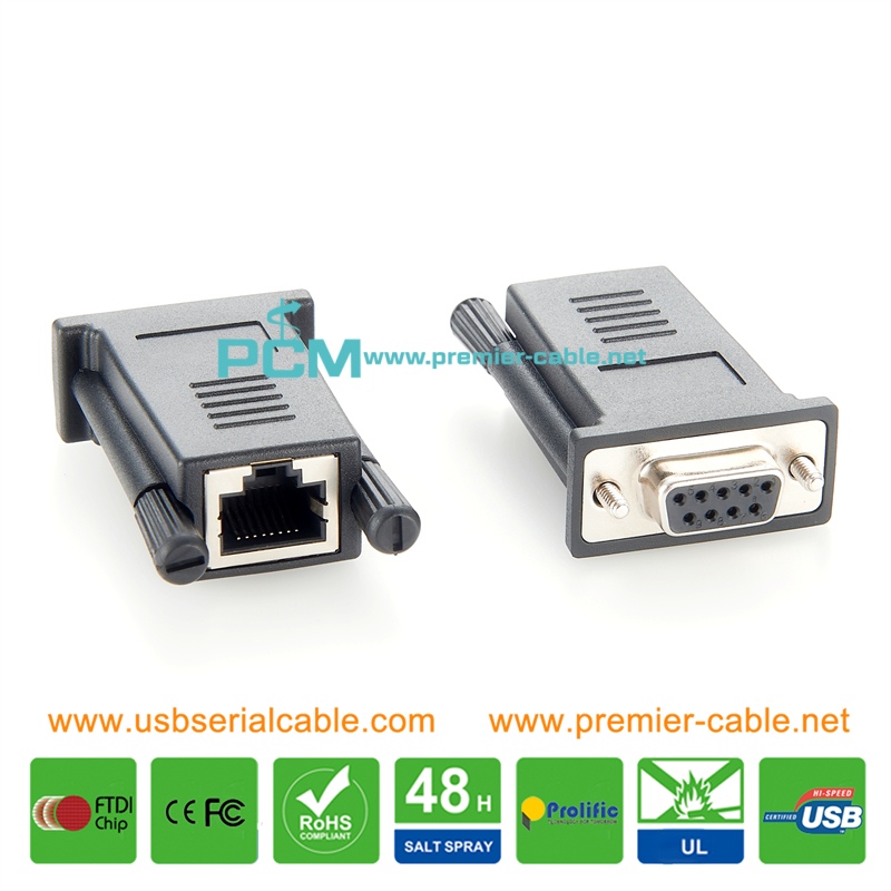 ABC-01 RJ45 to DB9 MOXA Serial Adaptor 