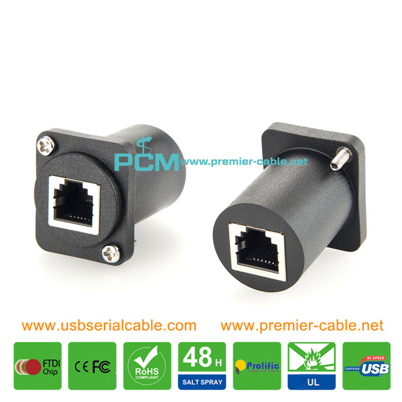 6 Ports Rack Panel D-Type RJ12 6P6C Connector 6 Ports Rack Panel D-Type RJ12 6P6C Connector