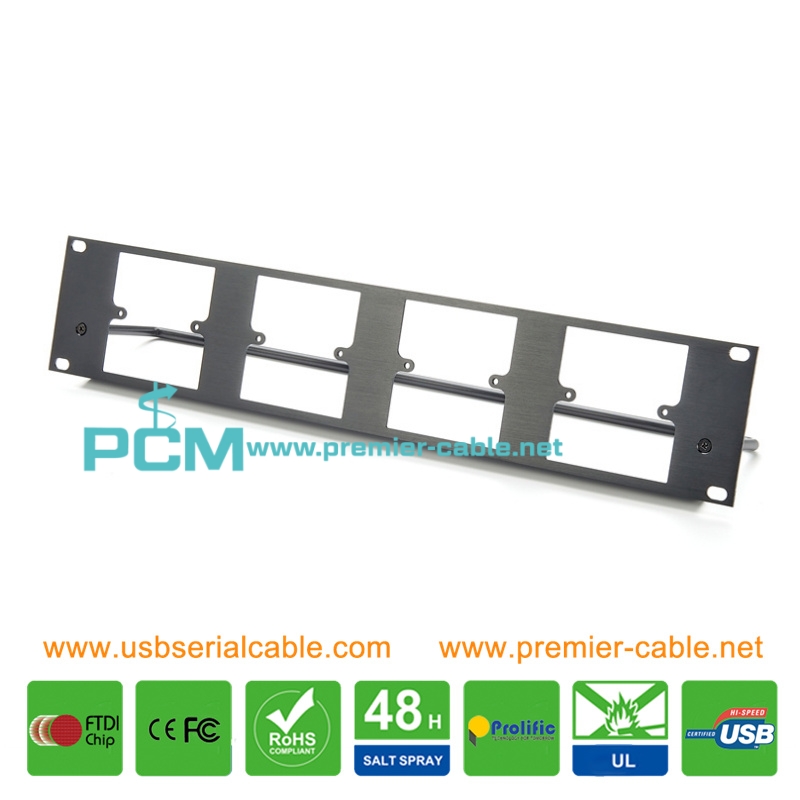 Audio Rack Panel Chassis Mount for Neutrik D Size 