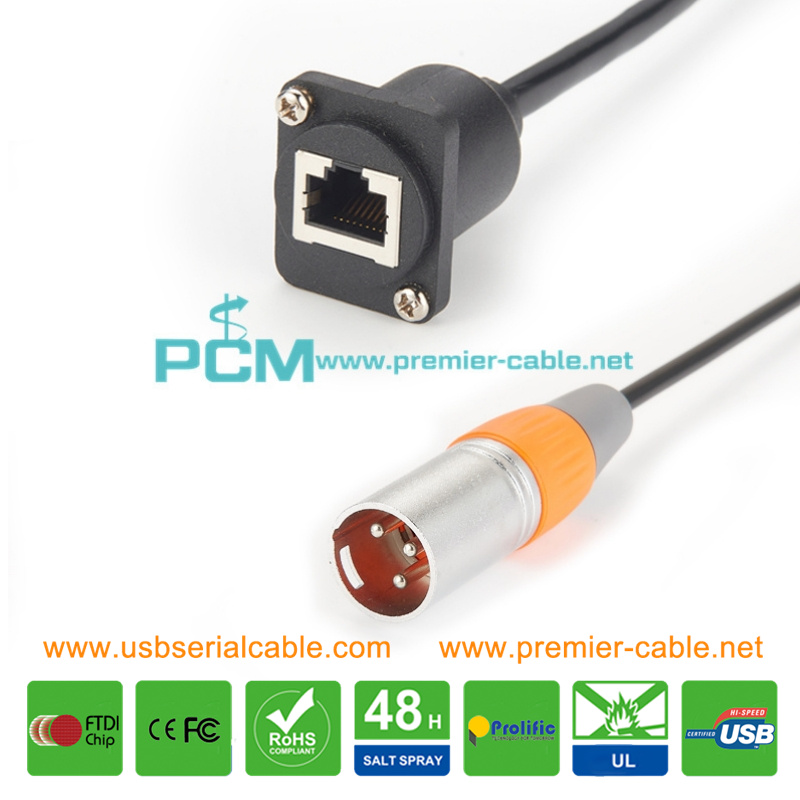 19 Inch Punched Panels RJ45 to XLR D-Type Cable 19 Inch Punched Panels RJ45 to XLR D-Type Cable