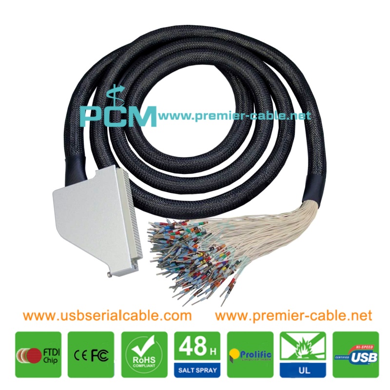 SH200LFH-BARE WIRE LFH200 to 4x50-pin DSub PXI Pickering Test Cable SH200LFH-BARE WIRE LFH200 to 4x50-pin DSub PXI Pickering Test Cable