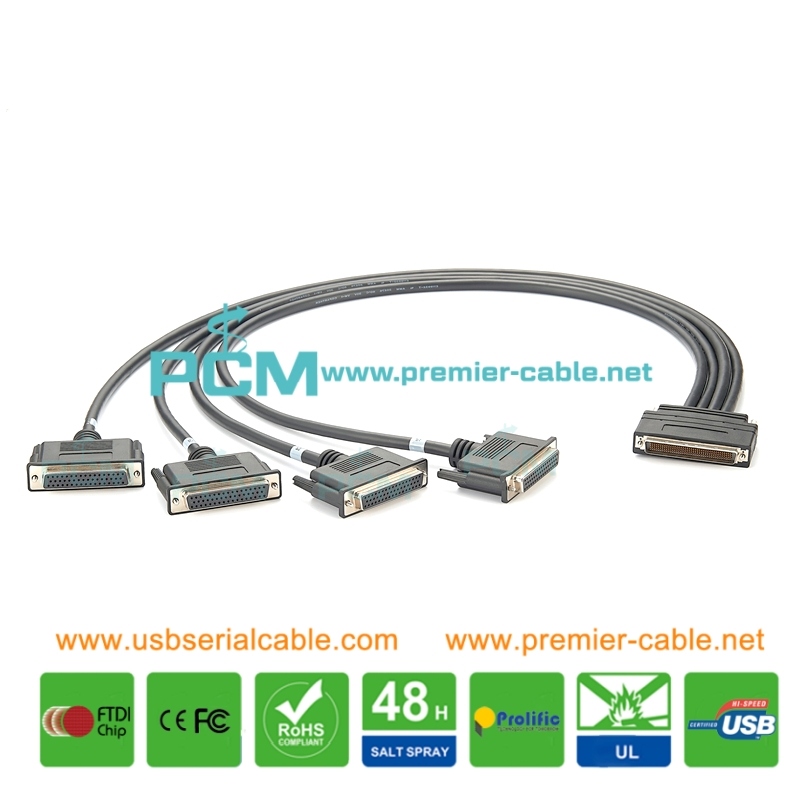 National Instruments PXI SH200LFH-4xDB50F LFH200 Test Switch Cable Assembly National Instruments PXI SH200LFH-4xDB50F LFH200 Test Switch Cable Assembly