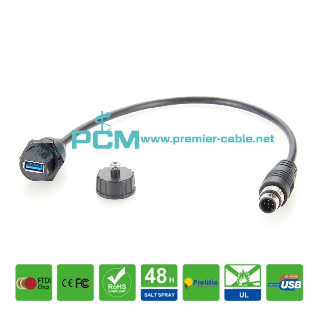 M12 to USB Waterproof Cable Dialog Modules PDM360 NG M12 to USB Waterproof Cable Dialog Modules PDM360 NG